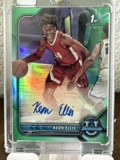 2021-22 Bowman 1st Keon Ellis Auto Green /99!! RARE. Sacramento Kings