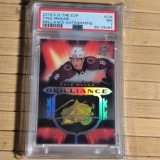 2019-20 Upper Deck The Cup Cale Makar Brilliance Autographs #B-CM PSA 7