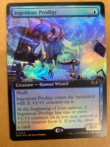 Ingenious Prodigy #333 (Extended Art) Foil - Wilds of Eldraine MTG