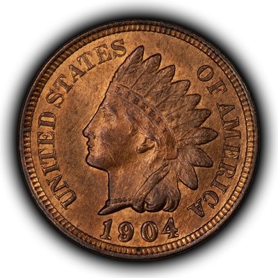 1904 1c Indian Head Small Cent - Red Brown - SKU-B5079