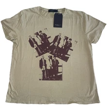 Junk Food Women’s Blondie Is a Group Band T-Shirt Sz: Med - NWT - Tan Distressed