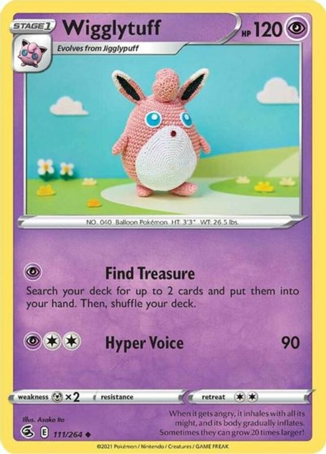 Wigglytuff - 111/264 - Uncommon - Near Mint