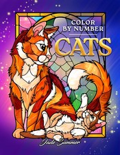 Color by Number Cats: Coloring Book with Fun, Easy, and Relaxing Designs for Adu