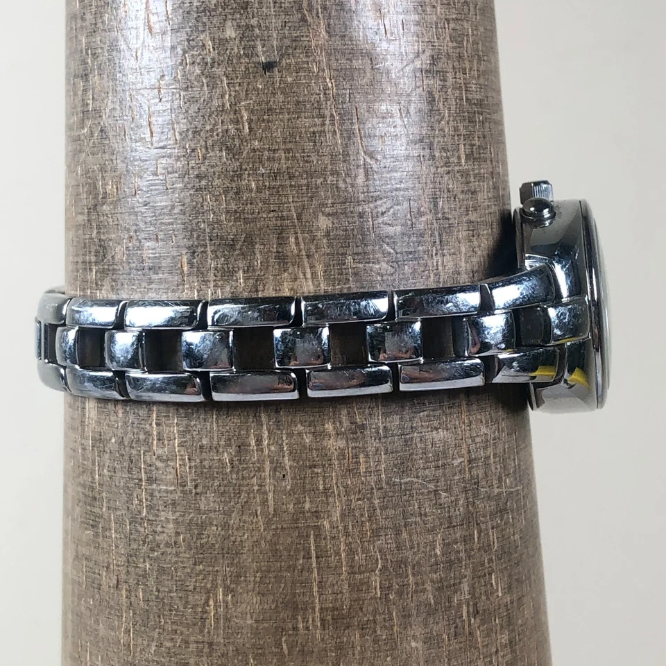 Женские кварцевые часы Fossil Big Tic ES-8671 Dress Kaleido серебристые 24 мм 6 1/2 дюйма - Изображение 3 из 4