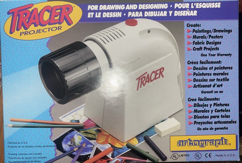Vintage Artograph 225-360 Tracer Projector and Enlarger W/ Box - Tested
