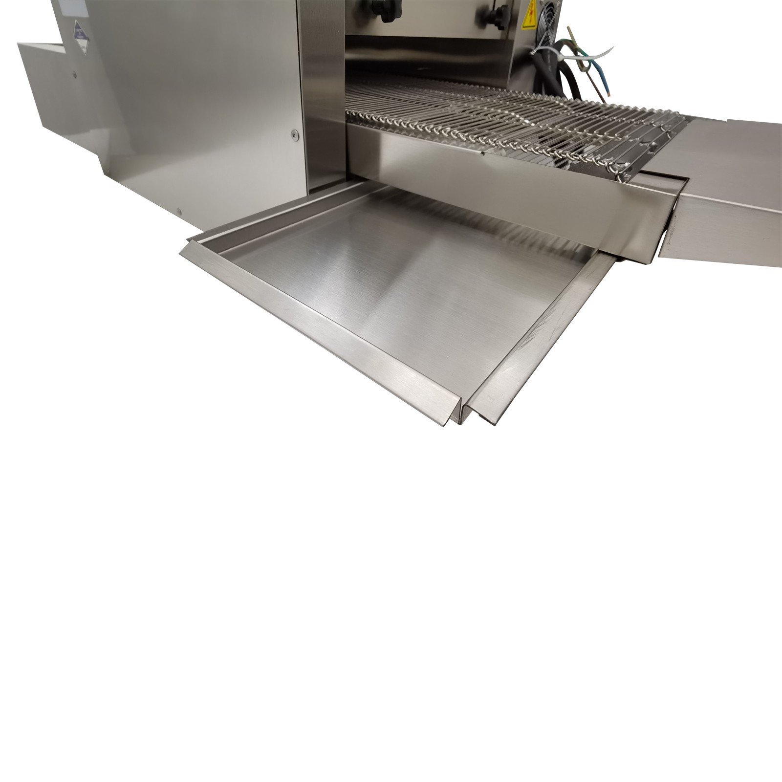 220V Electric Straight Tube Conveyor Pizza Oven Commercial Baking Oven 12"