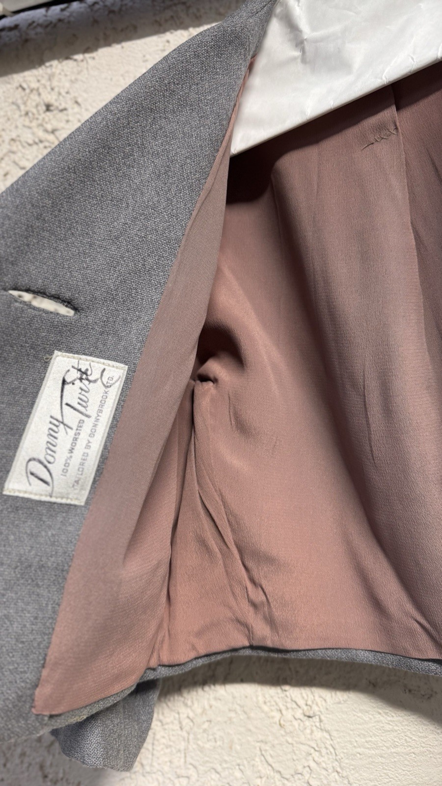 Gray Wool Blend Cropped Jacket with Button Closur… - image 6