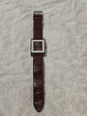 Omax Mens Brown Quartz And Crystal With SSB Japan Movt. Waterproof N80301