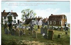 New London CT USA - Burial Place old postcard