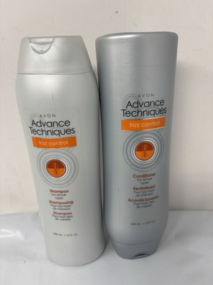 Avon Advance Techniques Frizz Control Shampoo Conditioner all Hair Types 11.8oz