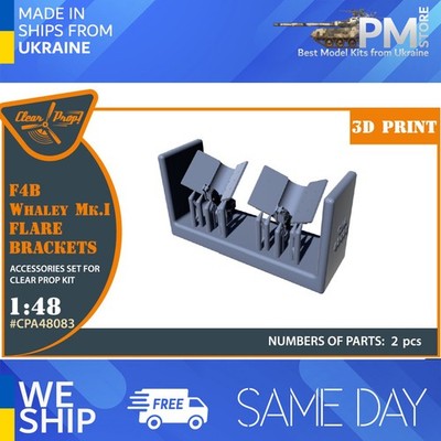 Clear Prop CPA48083 1/48 F4B Whaley Mk.I Flare brackets for CP kits, 3D Print