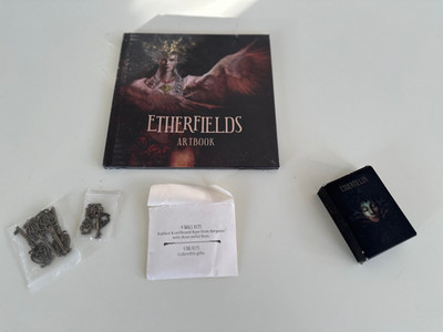 Etherfields Board Game Extras | Art Book | Metal Keys | Playing Cards | NEW