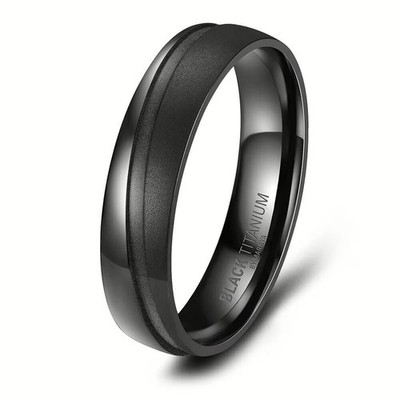 Partnerring Trauring Ehering schwarz Black Titanium Titan Herren Marrya HBT-08