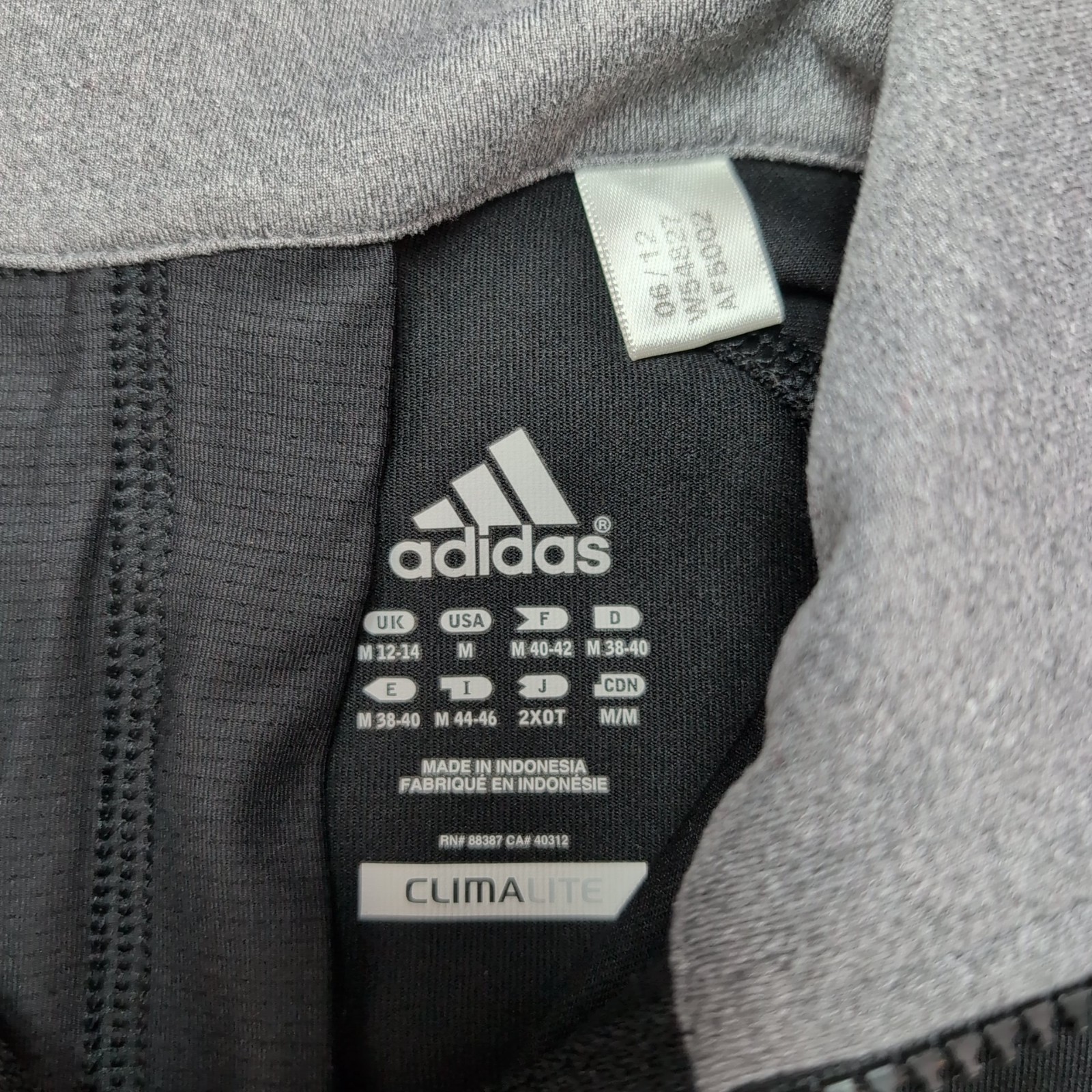 Adidas Climalite Full Zip Running Jacket Black Gr… - image 3