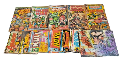 Marvel Comics Book LOT OF 37X Assorted Marvel Vintage Hero Hire X-Men Avengers +