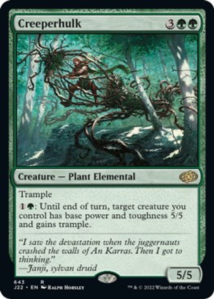 2022 Magic: The Gathering: Jumpstart 2022 - Creeperhulk (#643, Rare, Near Mint)