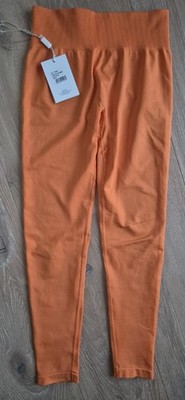 Timeless Scrunch Leggins von TEVEO orange in Gr. S