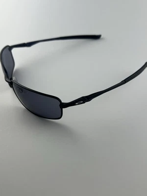 Lente Oakley Splinter mate negro azul medianoche marco gris 42-465 bisagras de resorte - Imagen 1 de 4