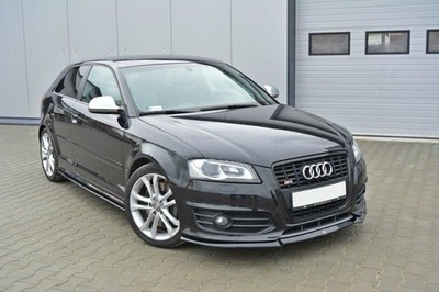 Maxton Design Frontlippe V.1 passend für Audi S3 8P FL schwarz Hochglanz