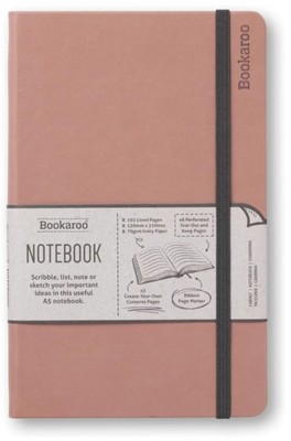 Bookaroo Notebook (A5) Journal - Blush 5035393432324 - Free Tracked Delivery