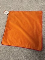 furn. Meridian Luxury Velvet Plain Cushion | 55 x 55 cm | Clementine / Hot Pink