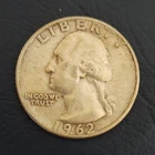 1962-D Washington Quarter Silver 25C Circulated Business Strike Denver Coin