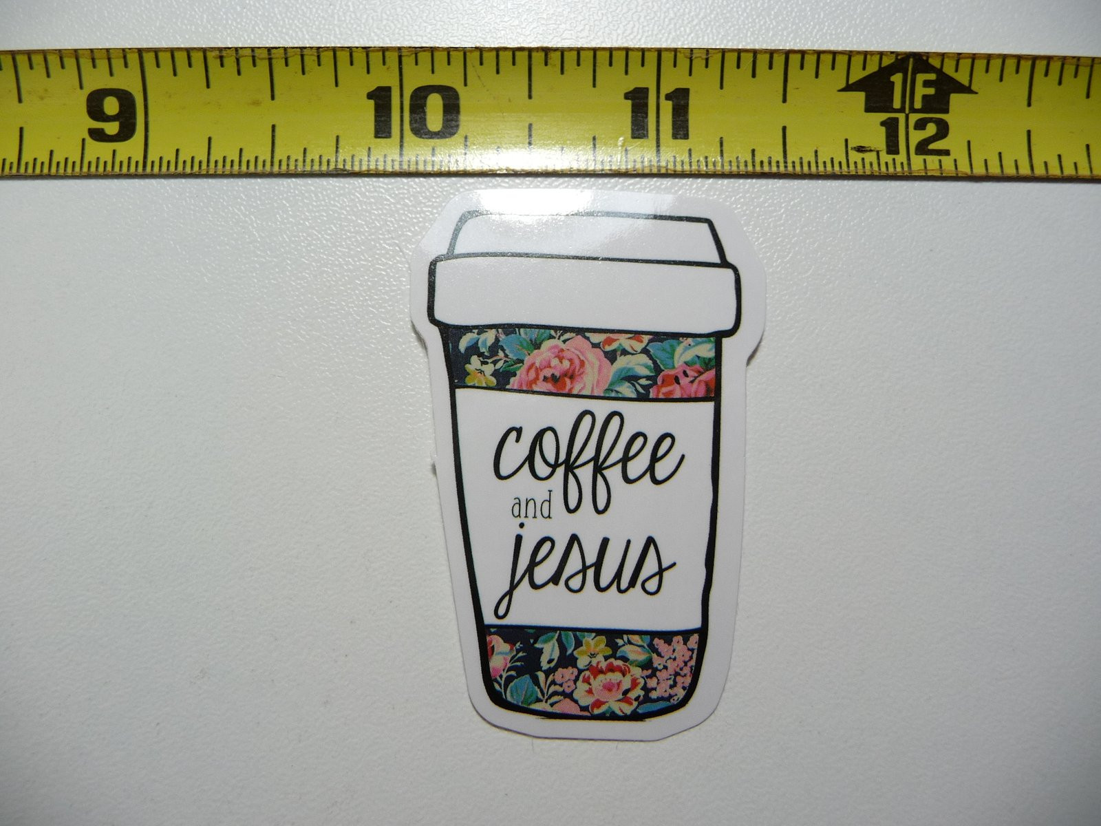 Coffee Jesus Faith Decal Sticker for Church Christian Belief