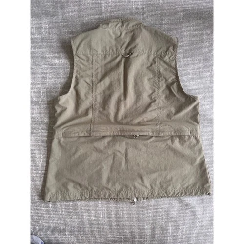 Magellans Travel Gear Mens XL Khaki Utility Vest Multi-Pocket RFID Safe Fishing image 2