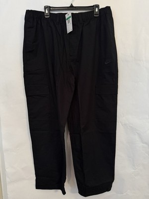 New Nike Cargo Pants Woven HV1433-010 SPTCAS Solid Blackout Men's Size XL