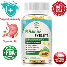 Papaya Leaf Extract 120 capsules Blood Platel...