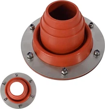 Stove Jack Kit for Tent - High Temp Silicone Pipe Boot Flashing Roof Flue Kit fo