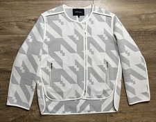 Lafayette 148 New York White Gray Houndstooth Blazer Jacket Petite Size