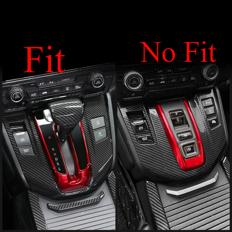 Glossy Black ABS Gear Shift Panel Cover Trim For Honda CR-V (2017-2021)