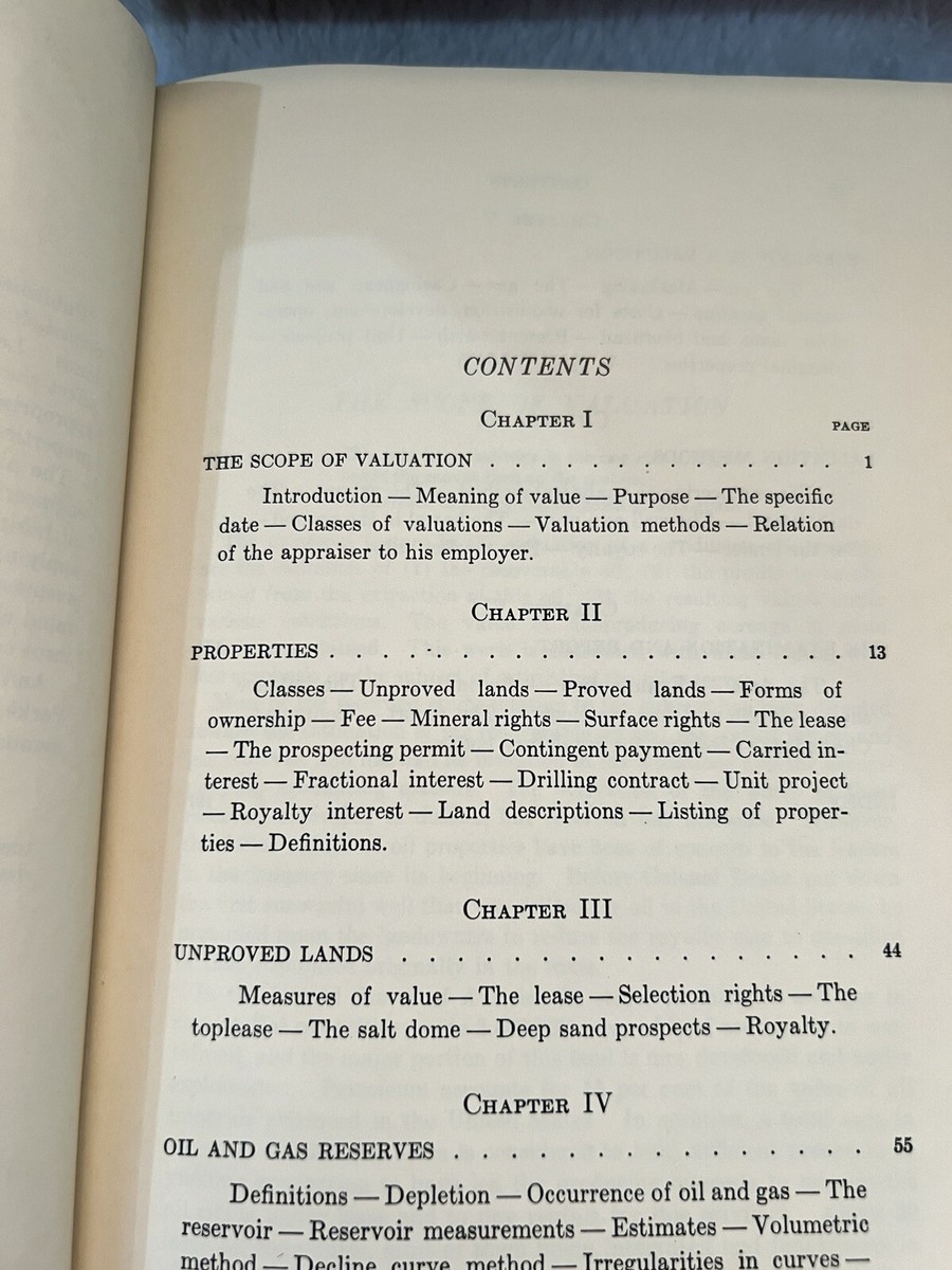 Oil Property Valuation- Paul Piane - 9th Printing - 1956 | eBay