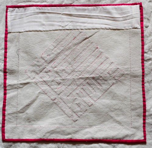 trapunta fatta a mano - trapunta patchwork - arazzo da appendere a parete - arazzo islamico - arte da parete - Foto 6 di 6