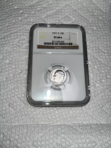 1971 S Roosevelt Dime PF69* NGC Certified