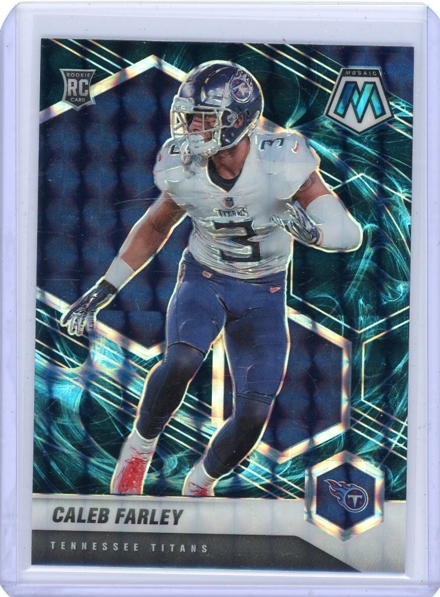 2021 Panini Mosaic Genesis CALEB FARLEY Rookie Tennessee Titans