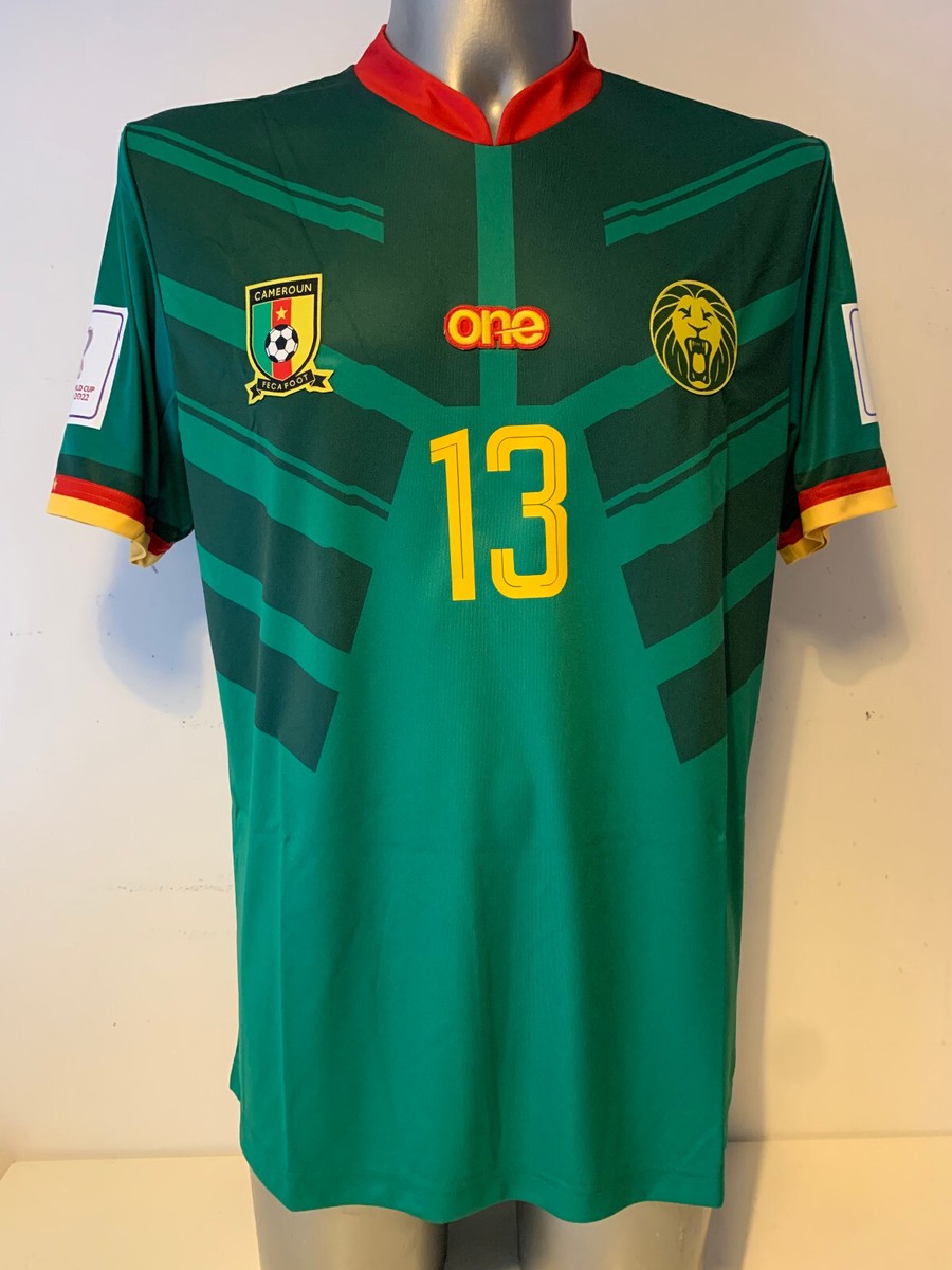 Cameroon Shirt XL One Jersey Football Soccer BNIB WC 2022 Choupo
