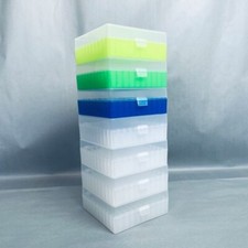 Bel-Art Freezer Storage Box 100 Place Assorted Colors Total of 7 Boxes