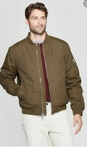 Goodfellow /& Co Mens Midweight Bomber Jacket Olive