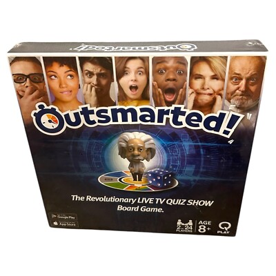 Outsmarted The Live Family Quiz Show Brettspiel 2020 Q-Play, 6 3D Mini Figuren