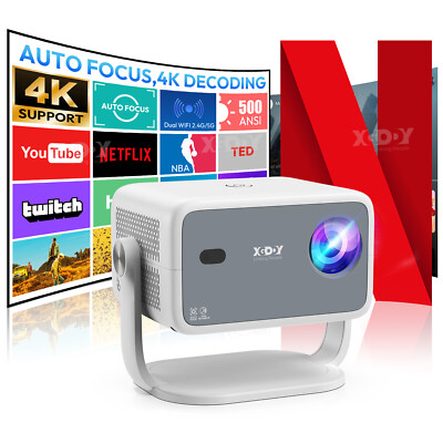 Real 4K Projektor 25000LMS 1080P Full HD Beamer WiFi LCD Heimkino HDMI Bluetooth