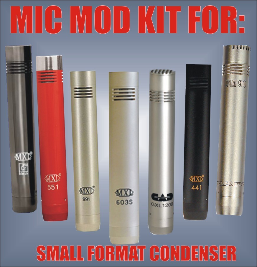 Microphone Mic Mod Kit for MXL 603S 604 991 CR24P 441 993