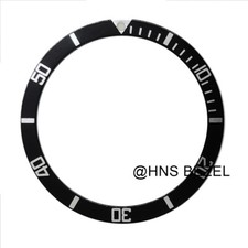 BEZEL INSERT FOR MEN SEIKO 7002,6309,7S26,SKX007K2 DIVER AUTOMATIC BLACK