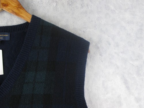 NWT Brooks Brothers Vest Men Size L Pullover Italian Yarn Merino Wool - Picture 3 of 13