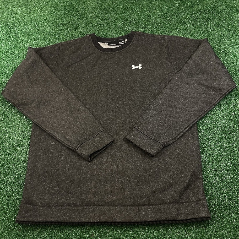 Under Armour Men's Medium Dark Gray Golf Sweatshirt Coldgear Pullover