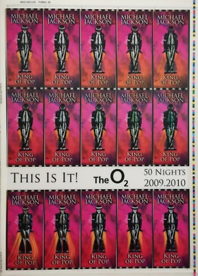 This Is It! Uncut 2009 Lenticular Concert Ticket Sheet Form This Is It! Uncut 2009 Lenticular Concert Ticket Sheet Form