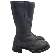 Forma Motorcycle Boots Womens 38 U.S. 7 Black / Gray Leather Moto Riding Italy
