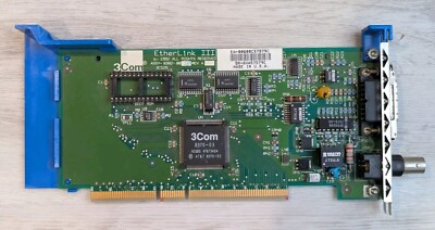Vintage 3com MCA Microchannel Etherlink III 10-base-t & MAU