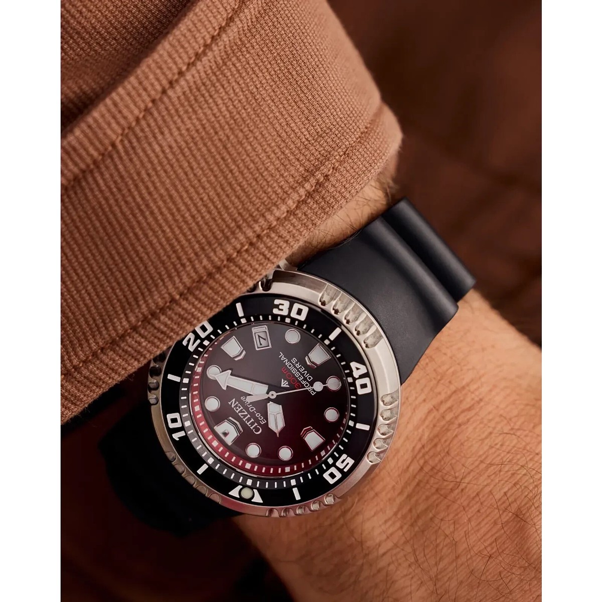 Citizen Men's Promaster Diver Watch Eco-Drive Date Black Watch